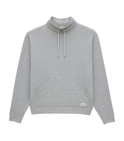 SAINT LAURENT COTTON HIGH-NECK SWEATSHIRT