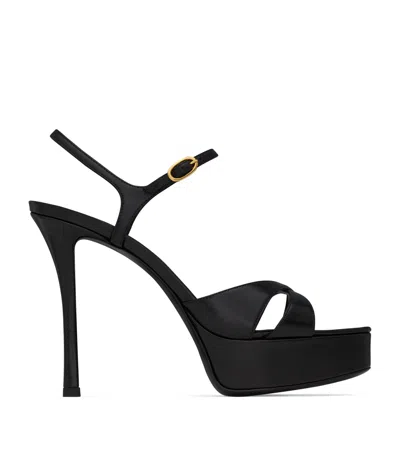 SAINT LAURENT DEBBIE PLATFORM SANDALS 85