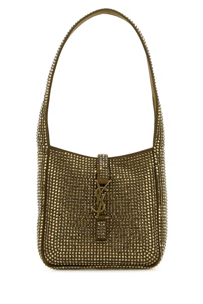 SAINT LAURENT EMBELLISHED SATIN LE 5 Ã  7 SUPPLE BABY SHOULDER BAG