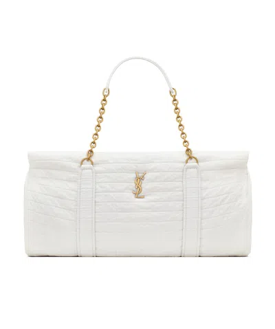 SAINT LAURENT SAINT LAURENT GLORIA QUILTED JACQUARD TOTE BAG