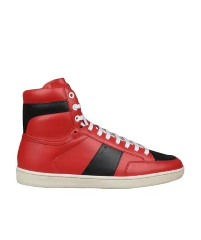 SAINT LAURENT HIGH-TOP LEISURE SNEAKERS