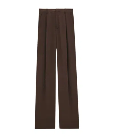 SAINT LAURENT SAINT LAURENT HIGH WAIST STRAIGHT LEG TROUSERS