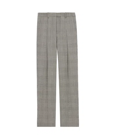 SAINT LAURENT SAINT LAURENT HIGH WAIST CHECKED TROUSERS