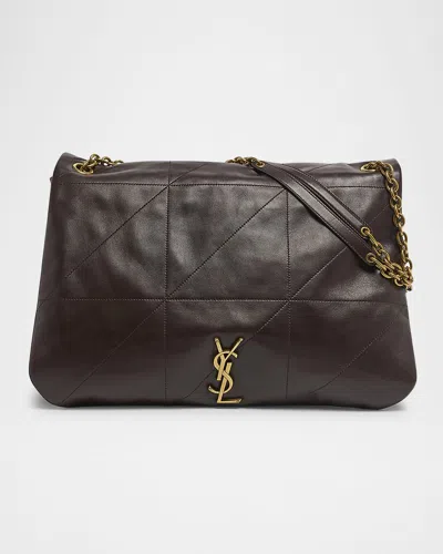 SAINT LAURENT JAMIE 4.3 MAXI YSL SHOULDER BAG IN SMOOTH LEATHER