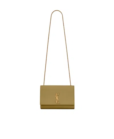 SAINT LAURENT KATE MEDIUM CHAIN BAG IN GRAIN DE POUDRE EMBOSSED LEATHER