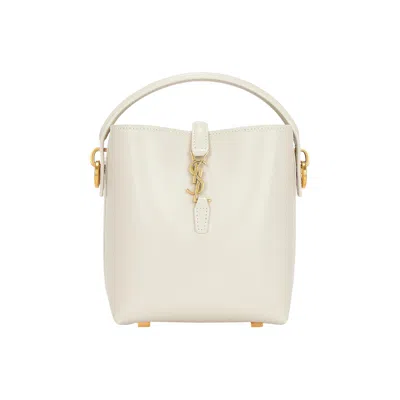 SAINT LAURENT SAINT LAURENT LE 37 LEATHER SHOULDER BAG 'CREMA SOFT' | WHITE | WOMEN'S SIZE ONESIZE