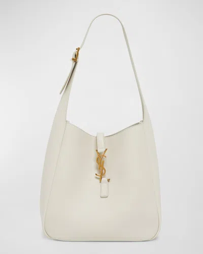 SAINT LAURENT LE 5 A 7 YSL SMALL HOBO IN SMOOTH SUPPLE LEATHER