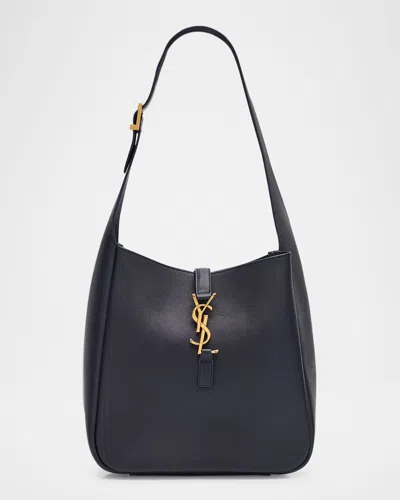 SAINT LAURENT LE 5 A 7 YSL SMALL HOBO IN SMOOTH SUPPLE LEATHER