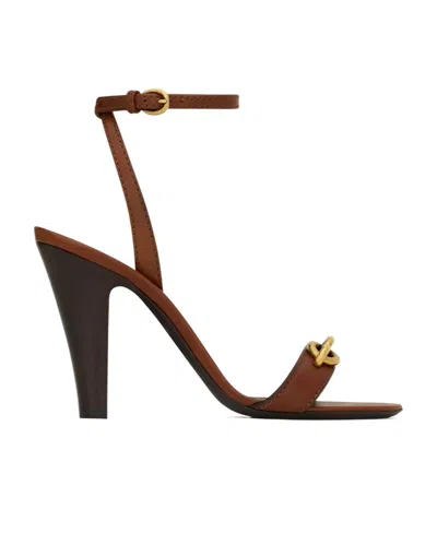 SAINT LAURENT LE MAILLON SANDALS IN SMOOTH LEATHER