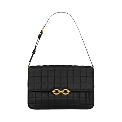 SAINT LAURENT SAINT LAURENT LE MAILLON SATCHEL 'BLACK'