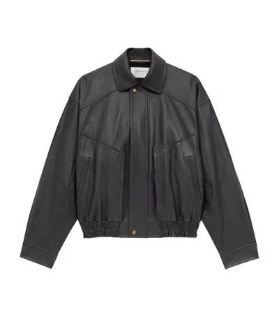 SAINT LAURENT LEATHER BOMBER JACKET