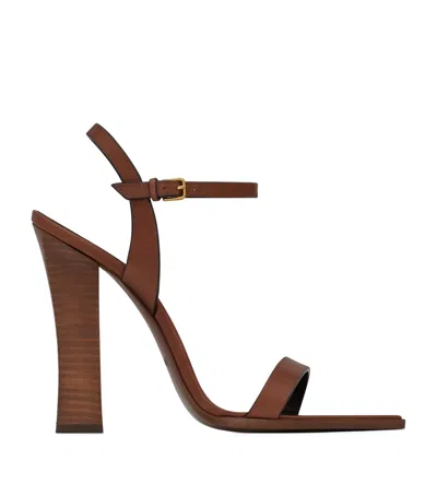 SAINT LAURENT LEATHER SUSAN SANDALS 110