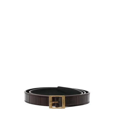 SAINT LAURENT LOGO BELT