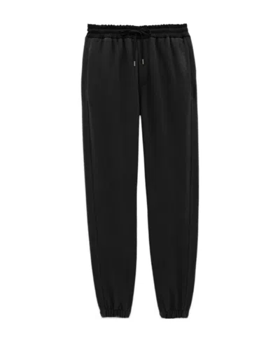SAINT LAURENT SAINT LAURENT DRAWSTRING STRAIGHT LEG TROUSERS