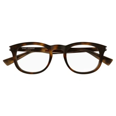 SAINT LAURENT SAINT LAURENT EYEWEAR OVAL FRAME GLASSES