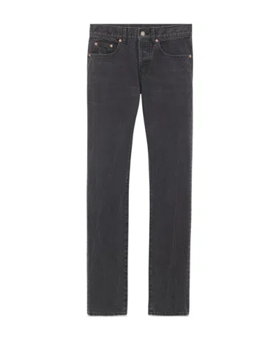 SAINT LAURENT SAINT LAURENT BUTTON DETAILED SLIM FIT JEANS