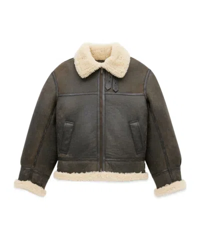 SAINT LAURENT SAINT LAURENT ZIP-UP DROP SHOULDER AVIATOR JACKET