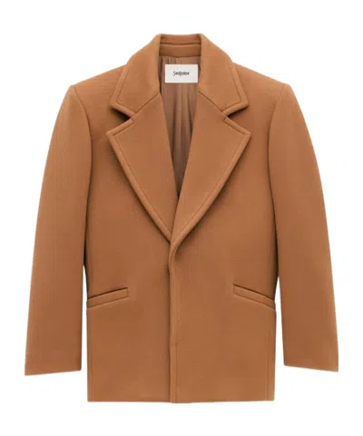 SAINT LAURENT SAINT LAURENT SINGLE-BREASTED COAT