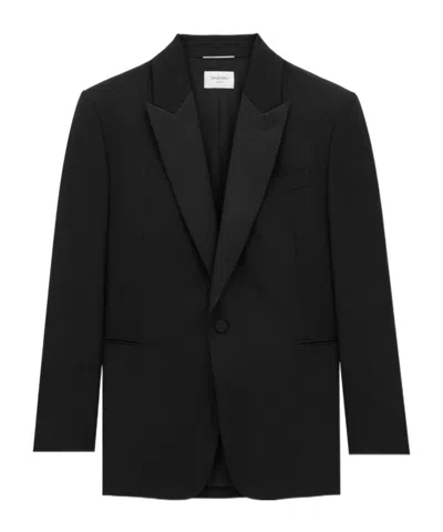 SAINT LAURENT SAINT LAURENT SINGLE-BREASTED TUXEDO JACKET