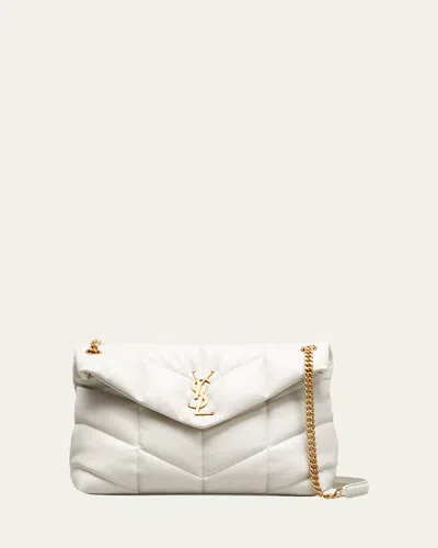 SAINT LAURENT LOU PUFFER MEDIUM YSL SHOULDER BAG IN QUILTED LEATHER