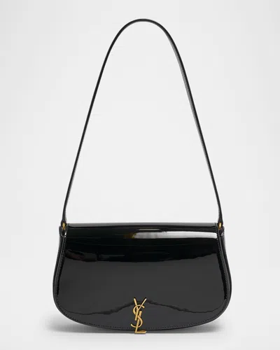 SAINT LAURENT MINI YSL SHOULDER BAG IN PATENT LEATHER