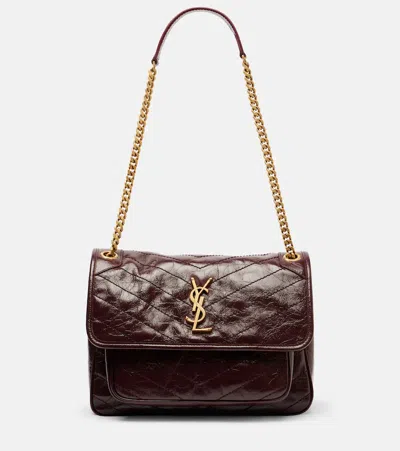 SAINT LAURENT NIKI MEDIUM LEATHER SHOULDER BAG
