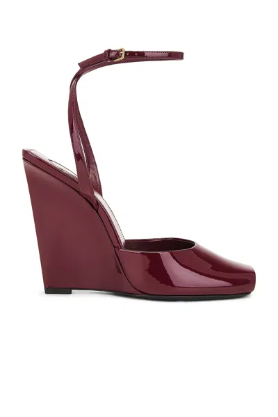 SAINT LAURENT ORHAND PEEP TOE WEDGE