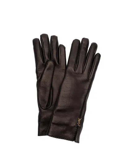 SAINT LAURENT `CASSANDRE` GLOVES