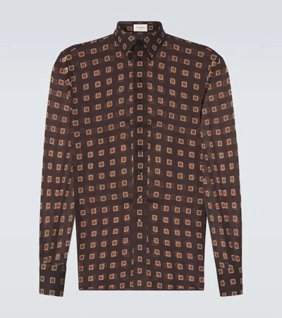 SAINT LAURENT PRINTED WOOL SHIRT