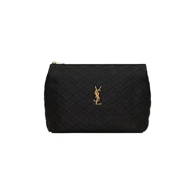 SAINT LAURENT SAINT LAURENT PUFFER SMALL CHAIN BAG 'BLACK'