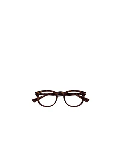 SAINT LAURENT SAINT LAURENT EYEWEAR OVAL FRAME GLASSES