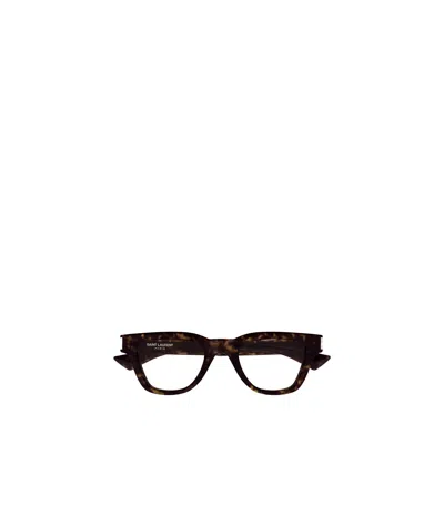 SAINT LAURENT GEOMETRIC-FRAME GLASSES