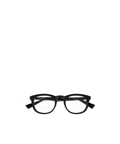 SAINT LAURENT SAINT LAURENT EYEWEAR OVAL FRAME GLASSES