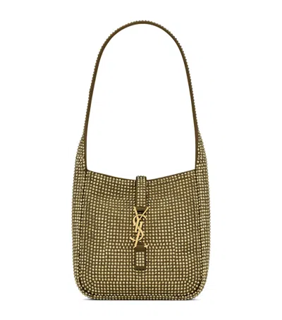 SAINT LAURENT RHINESTONE-EMBELLISHED LE 5 À 7 BAG