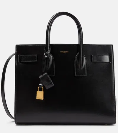 SAINT LAURENT SAC DE JOUR SMALL LEATHER TOTE BAG