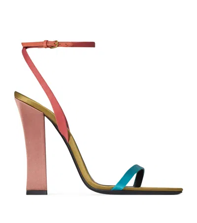 SAINT LAURENT SATIN DOMINIQUE SANDALS 110