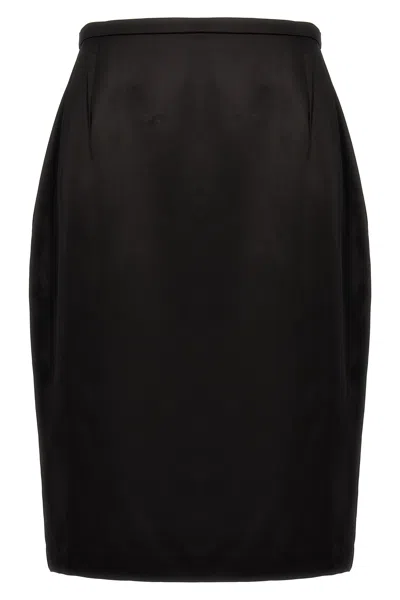 SAINT LAURENT SATIN SKIRT