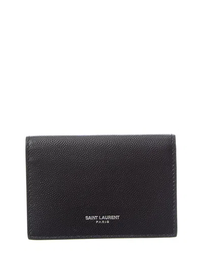 SAINT LAURENT SAINT LAURENT SIGNATURE LEATHER CARD CASE