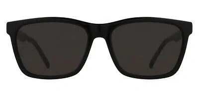 SAINT LAURENT SAINT LAURENT SL 318 SUNGLASSES MEN BLACK BLACK SQUARE 56MM 100% AUTHENTIC