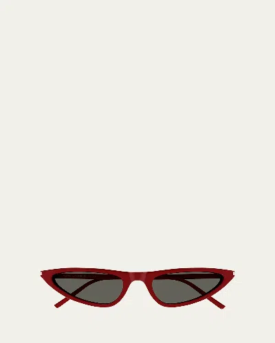 SAINT LAURENT SL 7030 SLEEK ACETATE CAT-EYE SUNGLASSES