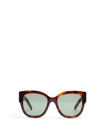 SAINT LAURENT SL M95 OVERSIZED YSL ACETATE MONOGRAM SUNGLASSES