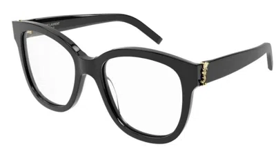 SAINT LAURENT SAINT LAURENT SL M97-001 BLACK/BLACK OVERSIZED SQUARE WOMEN EYEGLASSES