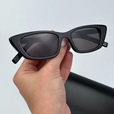 SAINT LAURENT SAINT LAURENT SL277 009 BLACK BLACK CAT EYE UNISEX SUNGLASSES