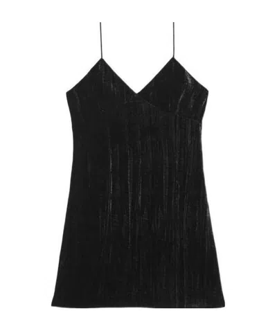 SAINT LAURENT SAINT LAURENT LOW BACK SLEEVELESS MINI DRESS