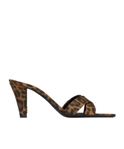SAINT LAURENT SAINT LAURENT JILL LEOPARD MULES