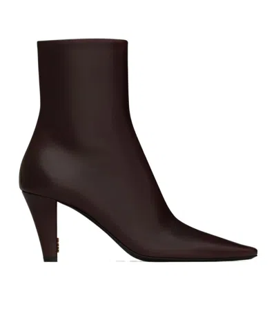 SAINT LAURENT SAINT LAURENT JILL SQUARE POINTED TOE ANKLE BOOTS