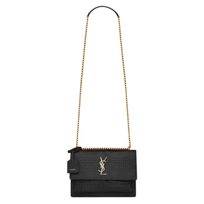 SAINT LAURENT SAINT LAURENT SUNSET MEDIUM CHAIN BAG 'BLACK'