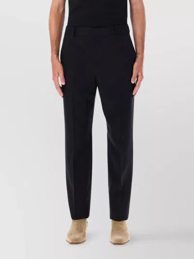 SAINT LAURENT TAILORED TROUSERS WITH CREASED FRONT AND POCKETS