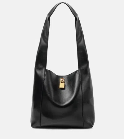 SAINT LAURENT TANGER LEATHER TOTE BAG