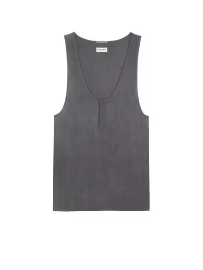 SAINT LAURENT HENLEY TANK TOP